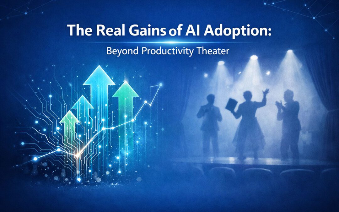 The Real Gains of AI Adoption: Beyond Productivity Theater
